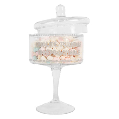 Voorraadpot glas Ø 13x24 cm transparant