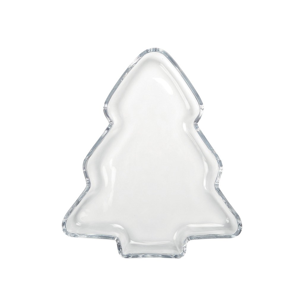 Glazen schaal 25x22x2,5 cm