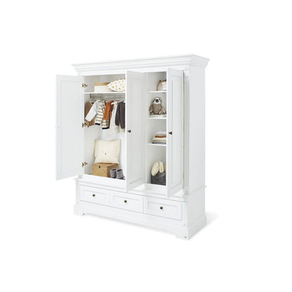 Kledingkast Emilia Groot Witte Mat MDF 178 x 58 x 208 cm