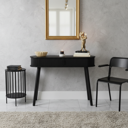 Dressoir 100x33x76 cm MDF zwart