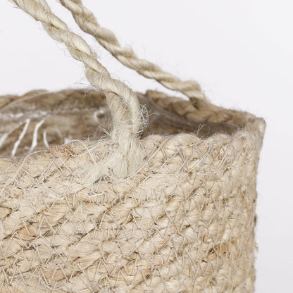 Plantenmand jute crème H16 x Ø16 cm