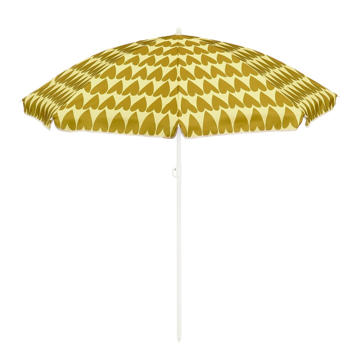 Strandparasol H180 x Ø160 cm bruin hartjesprint