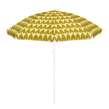 Strandparasol H180 x Ø160 cm bruin hartjesprint