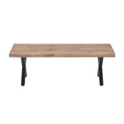 Salontafel 120x60x40 cm wild eiken zwart metaal