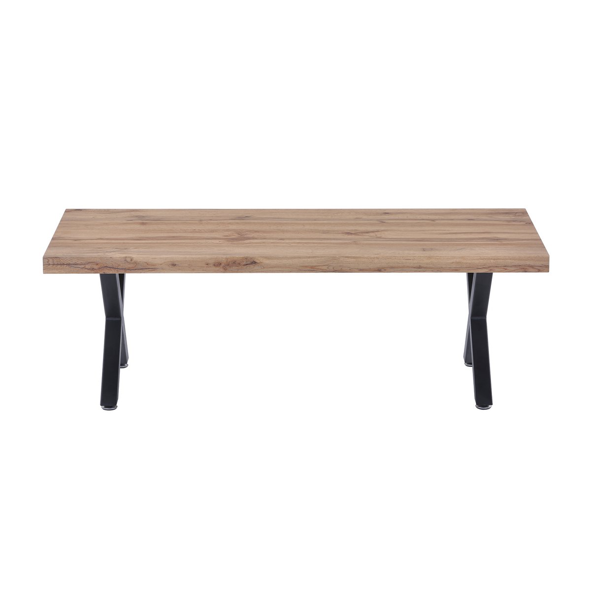 Salontafel 120x60x40 cm wild eiken zwart metaal