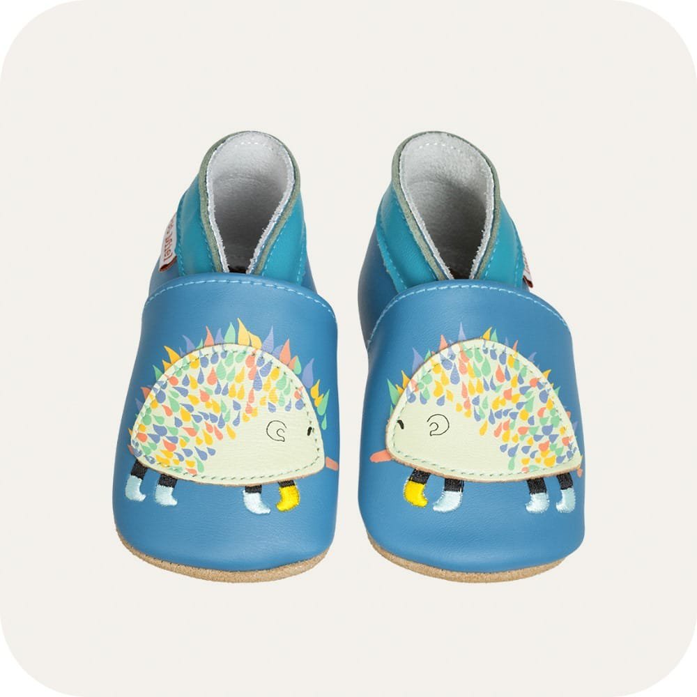 Babyslofjes leer egel 0-6 mnd