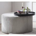 Salontafel 70x70x44 cm grijs zwart