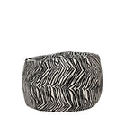 Zitzak zebraprint zwart wit