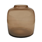 Vaas Bartica taupe mond geblazen glas