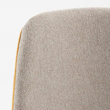 Eetkamerstoel Tallos beige oker gerecycled polyester
