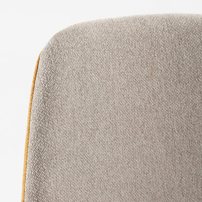 Eetkamerstoel Tallos beige oker gerecycled polyester
