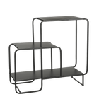 Wandkast metaal 70x30x76 cm zwart