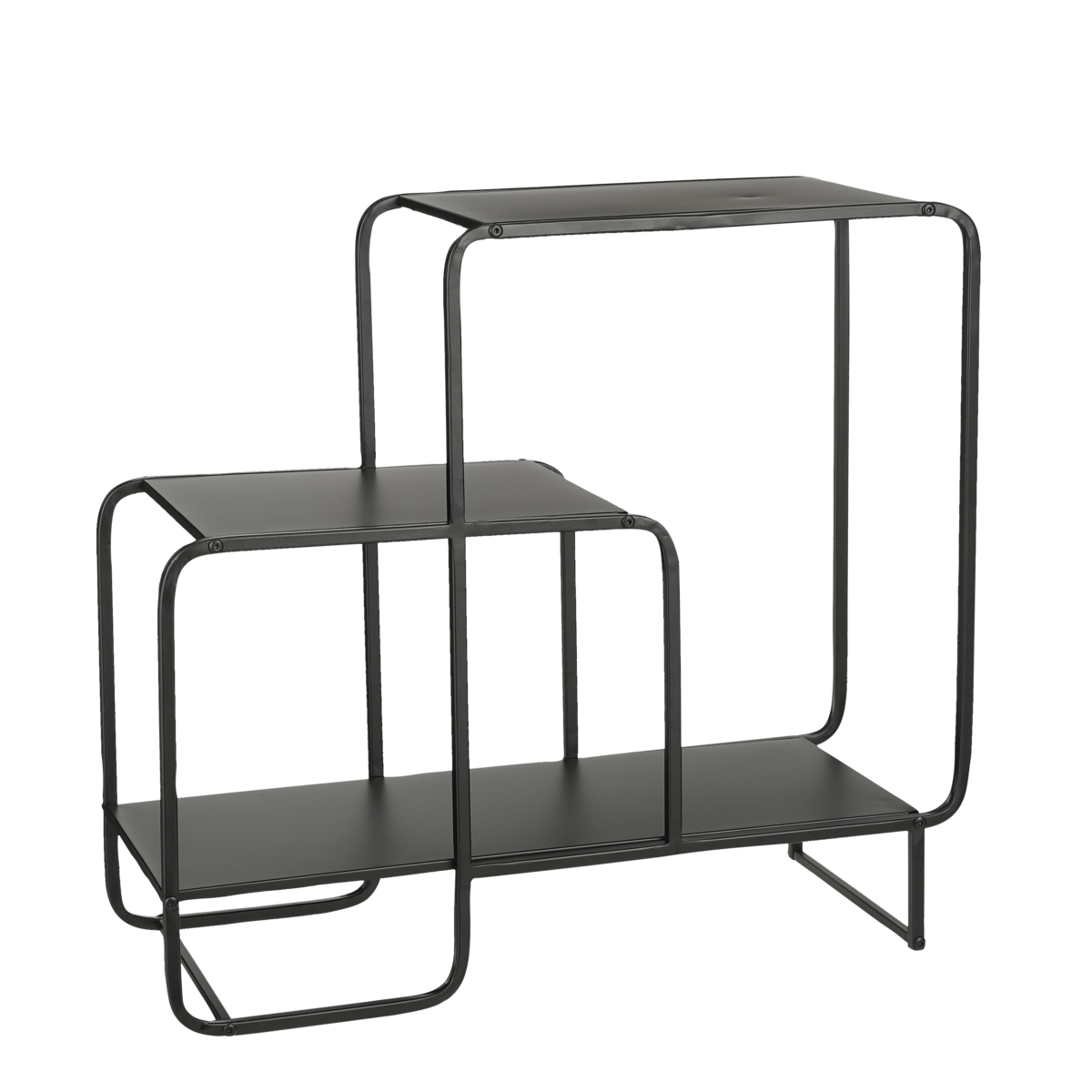 Wandkast metaal 70x30x76 cm zwart