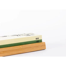 Keukenmessen slijpset 400/1000 grit met bamboe voet