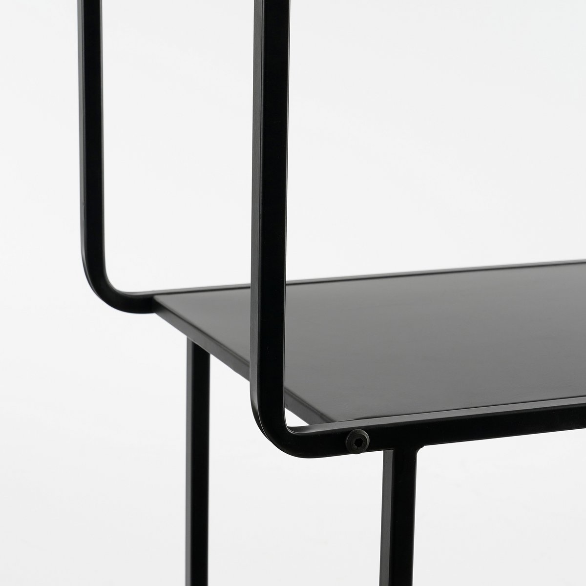 Open kast metaal zwart 76x30x178 cm