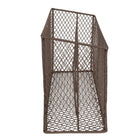 Brievenhouder 33x12x15/17 cm bruin metaal