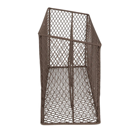Brievenhouder 33x12x15/17 cm bruin metaal