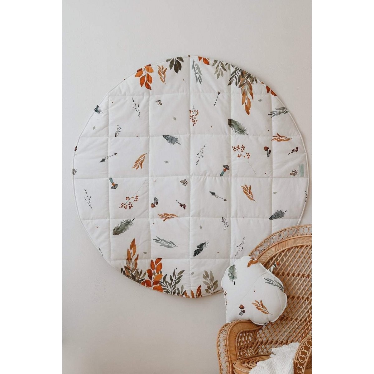 Ronde katoenen mat "Forest Friends"