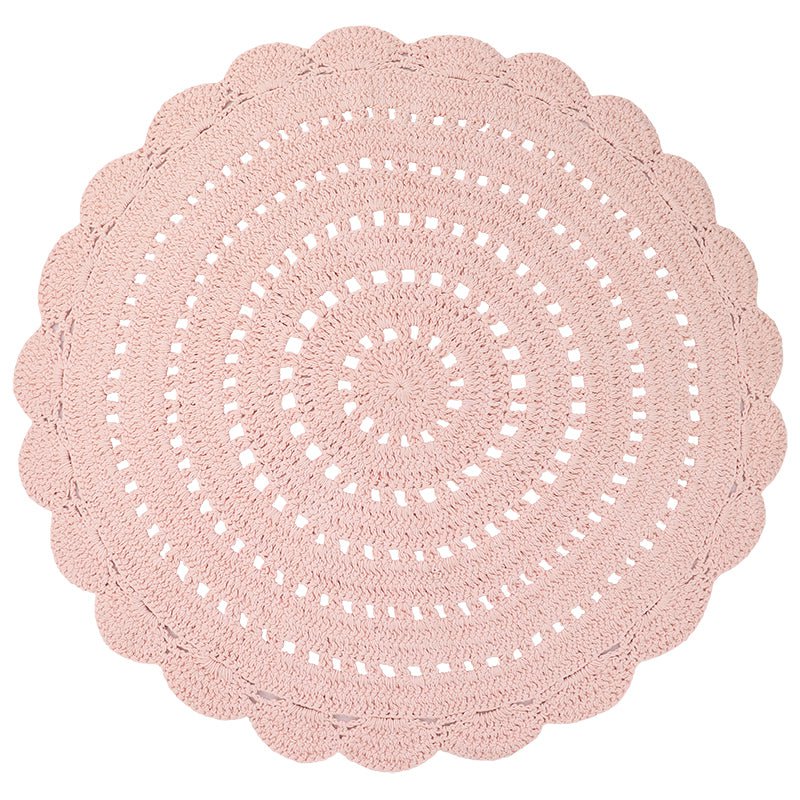 Kinderkleed gehaakt katoen 120 cm nude pink