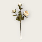 Zijden kunstbloem 53 cm crèmekleurig