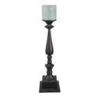 Candlestick 15x15x50 cm Grey Iron Candle Holder