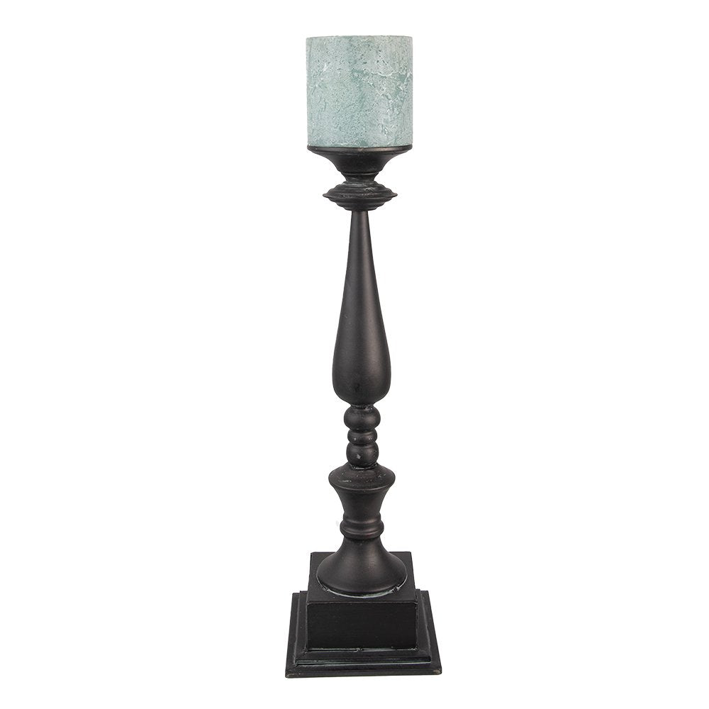 Candlestick 15x15x50 cm Grey Iron Candle Holder