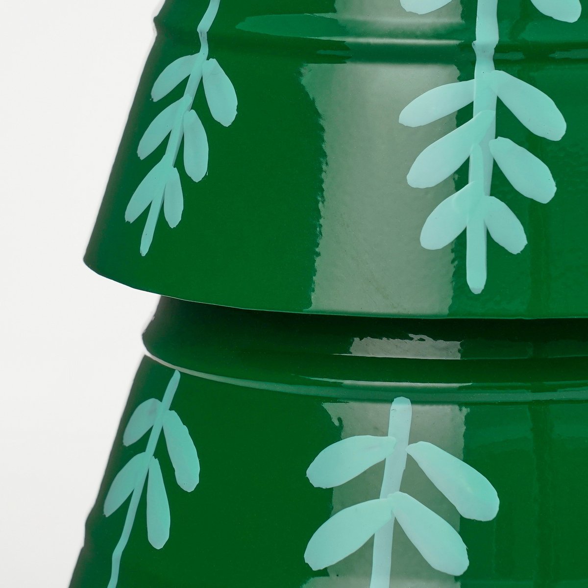 Kerstboom decoratie 46 cm ijzer groen goud