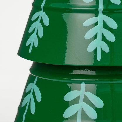 Kerstboom decoratie 46 cm ijzer groen goud