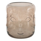 Vaas Ø18x21 cm bruin glas