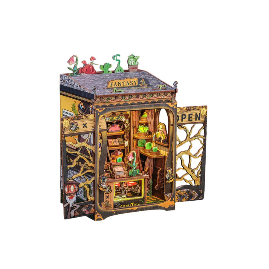 Boekeninleg 11,5x10x17 cm hout fantasy plantenwinkel