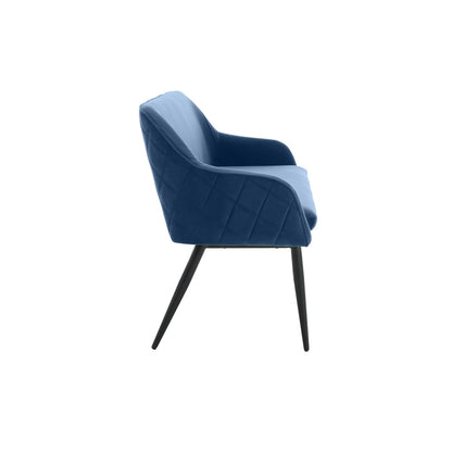 Bench 160 cm velvet blue