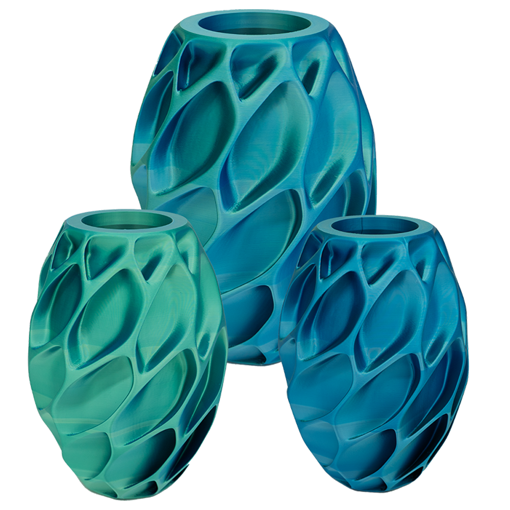 Oruna 3D vaas - 3D geprinte vaas - Duurzaam PLA - Geschikt voor kunstbloemen