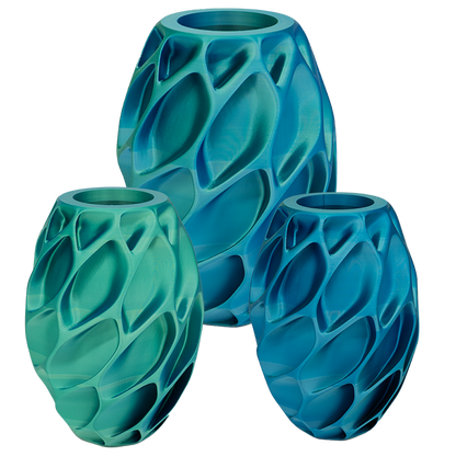 Oruna 3D vaas - 3D geprinte vaas - Duurzaam PLA - Geschikt voor kunstbloemen