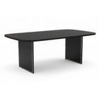 Dining table 200x100 cm, solid Mango top, black steel frame