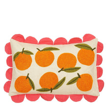 Oranges Sierkussen Katoen Off White Oranje Roze L65 B45