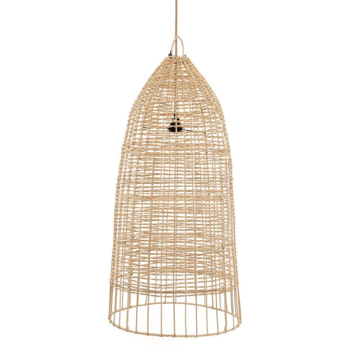 Hanglamp rattan naturel 100x30 cm