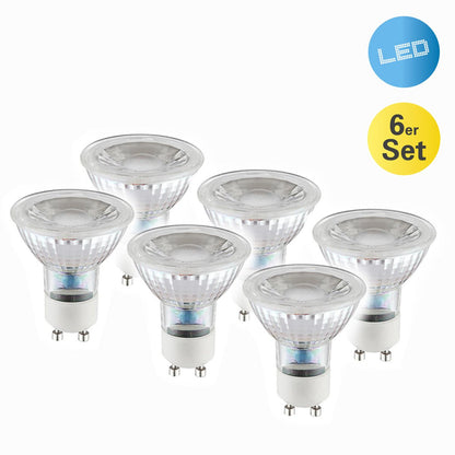 LED lamp GU10 5W warm wit set van 6