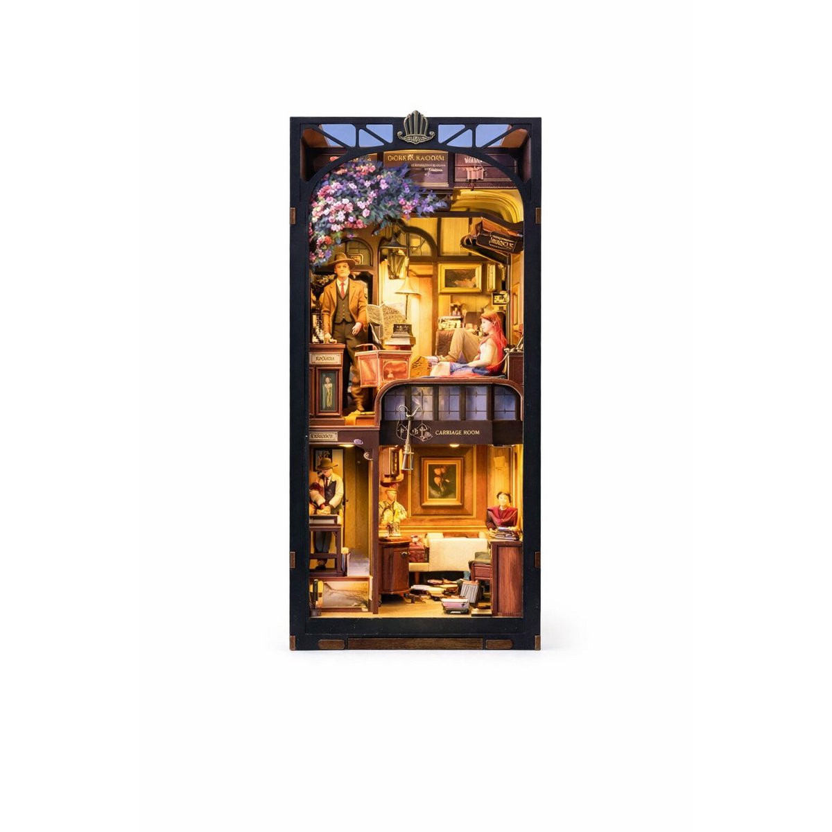 Cutebee, DIY Book Nook, Train Mystery Case, BN01B, 18x11x23cm