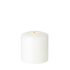 Cornelius Double Pine permanent candle (height 9 cm, Ø 8 cm), white, heat resistant up to 90°