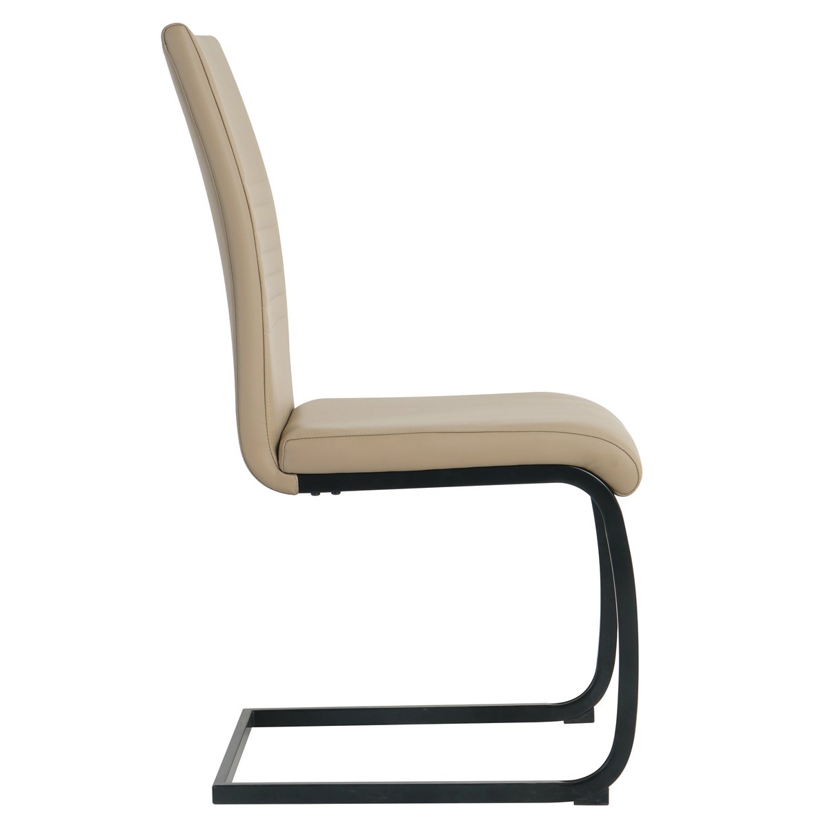 Stoelenset 2 stuks kunstleer sledeframe