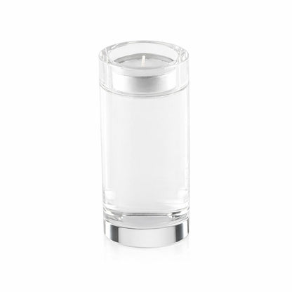 Kaarshouder glas rond 12 cm