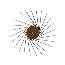 Wandklok Helix XL 50 cm houtfineer zwart