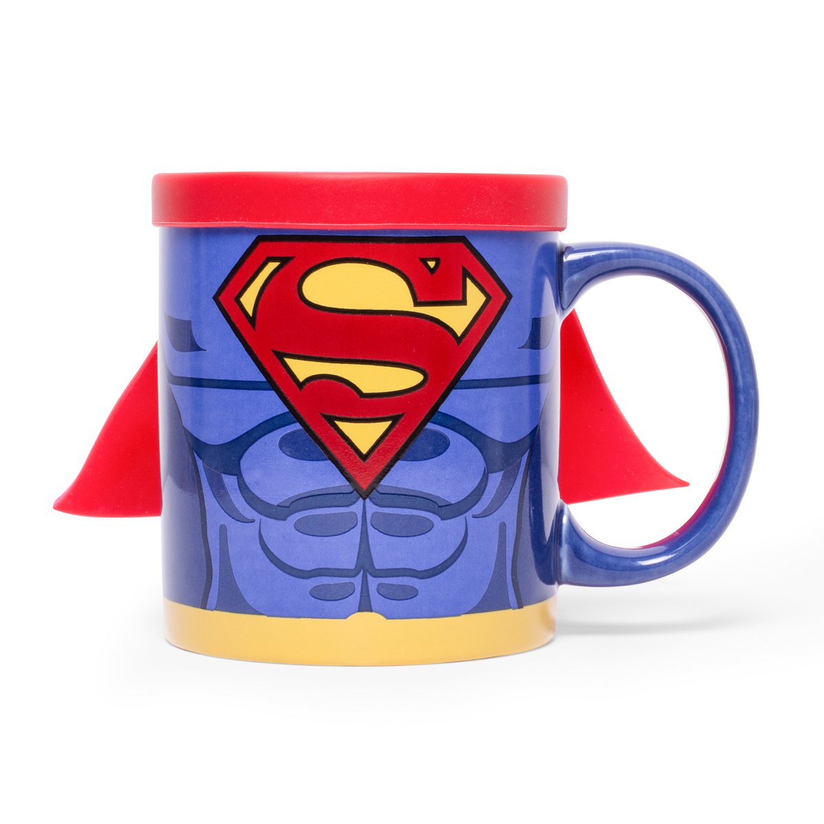Mok Superman met cape 250 ml keramiek rood blauw