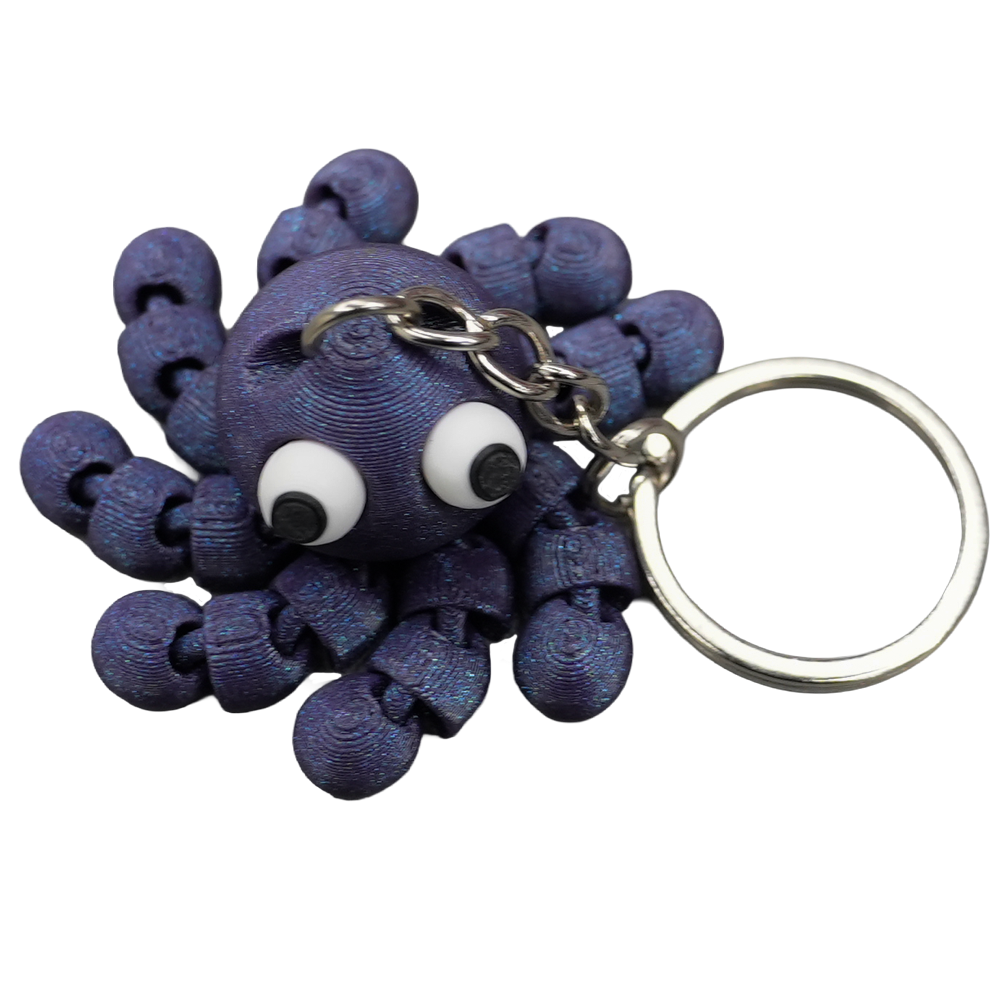Sleutelhanger octopus PLA beweegbaar