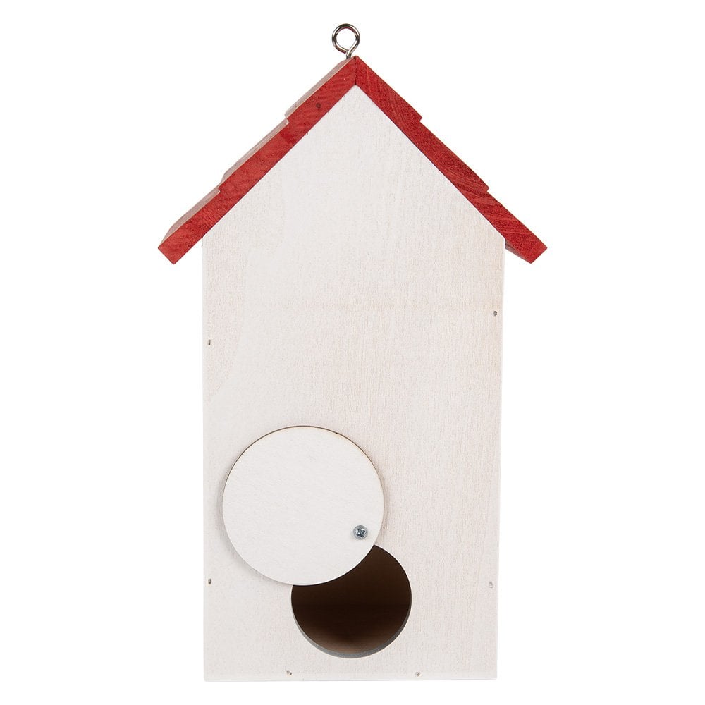 Vogelhuis 15x10x22 cm Wit Hout