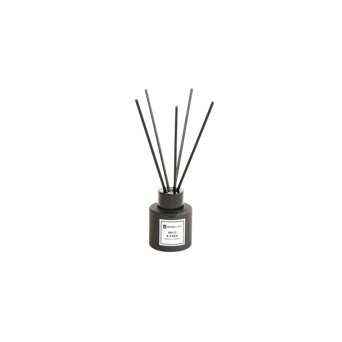 Reed diffuser -Glass/fiber- 50 ml - Wild and free - 6 x 20 cm
