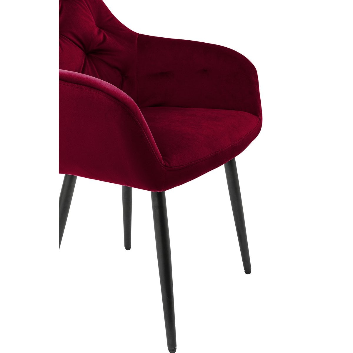 Armchair red velvet