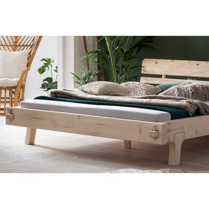 Balkenbed van sparrenhout 140x200 cm
