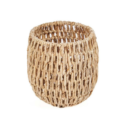 Mand bananenblad L naturel handgemaakt