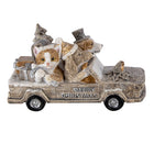 Figurine Animals 15x7x9 cm Grey Beige Polyresin Animals Christmas Decoration